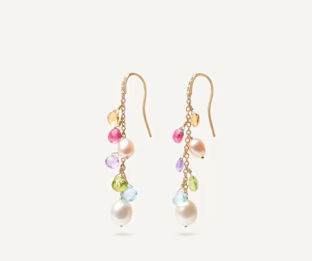 Boucle D'Oreille En Diamants, Perles Et Pierres Multicolores*Marco Bicego Best Sale