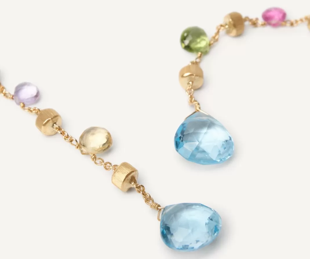 boucle_doreille_multicolore_avec_topaze_2.webp Boucle D'Oreille Multicolore Avec Topaze*Marco Bicego New