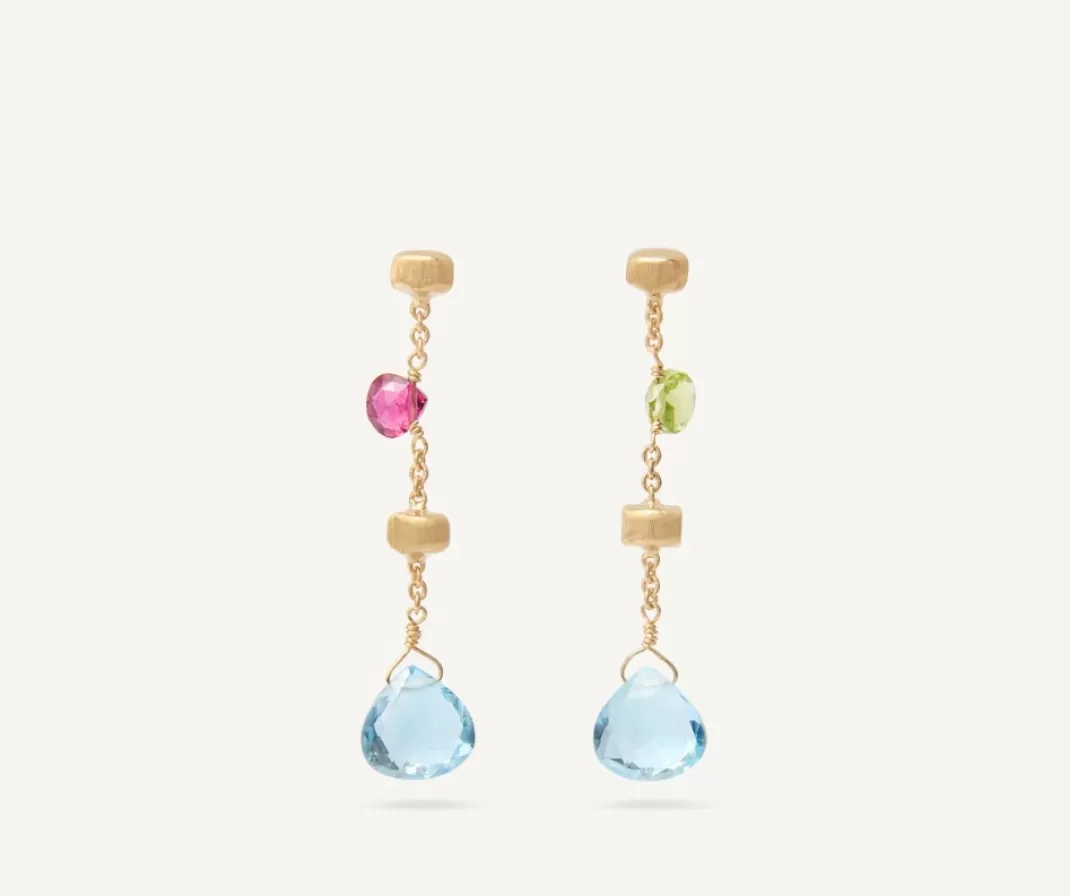 boucle_doreille_multicolore_avec_topaze_version_mini_3.webp Boucle D'Oreille Multicolore Avec Topaze, Version Mini*Marco Bicego Best Sale
