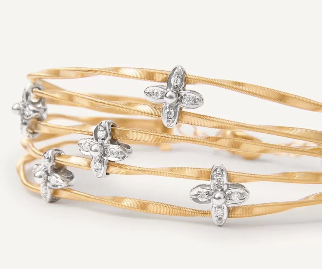 bracelet_bangle_multirangs_avec_elements_fleuris_paves_de_diamants_2.webp Bracelet Bangle Multi-Rangs Avec Elements Fleuris Paves De Diamants*Marco Bicego Store