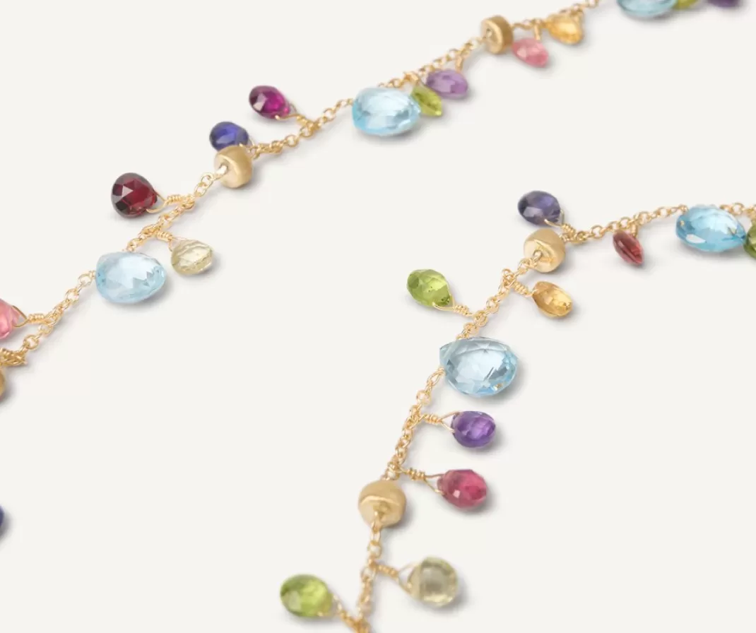 Collier Avec Pierres Multicolores Et Chaine Reglable*Marco Bicego Discount
