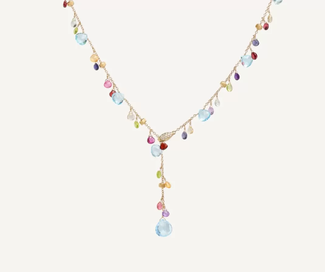 collier_cravate_avec_pierres_multicolores_et_diamants_2.webp Collier Cravate Avec Pierres Multicolores Et Diamants*Marco Bicego Outlet